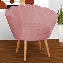 Ver imagem 3 de Kit 2 Poltronas Decorativa para Sala de Estar Charm Suede Rosa - Montanaris Decor MD MONTANARIS DECO