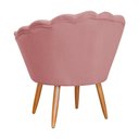 Ver imagem 2 de Kit 2 Poltronas Decorativa para Sala de Estar Charm Suede Rosa - Montanaris Decor MD MONTANARIS DECO