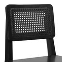 Ver imagem 4 de Banqueta Gabi Madeira Maciça Encosto C- Telinha C- 68cm Altura - Preto Assento Madeira Preto