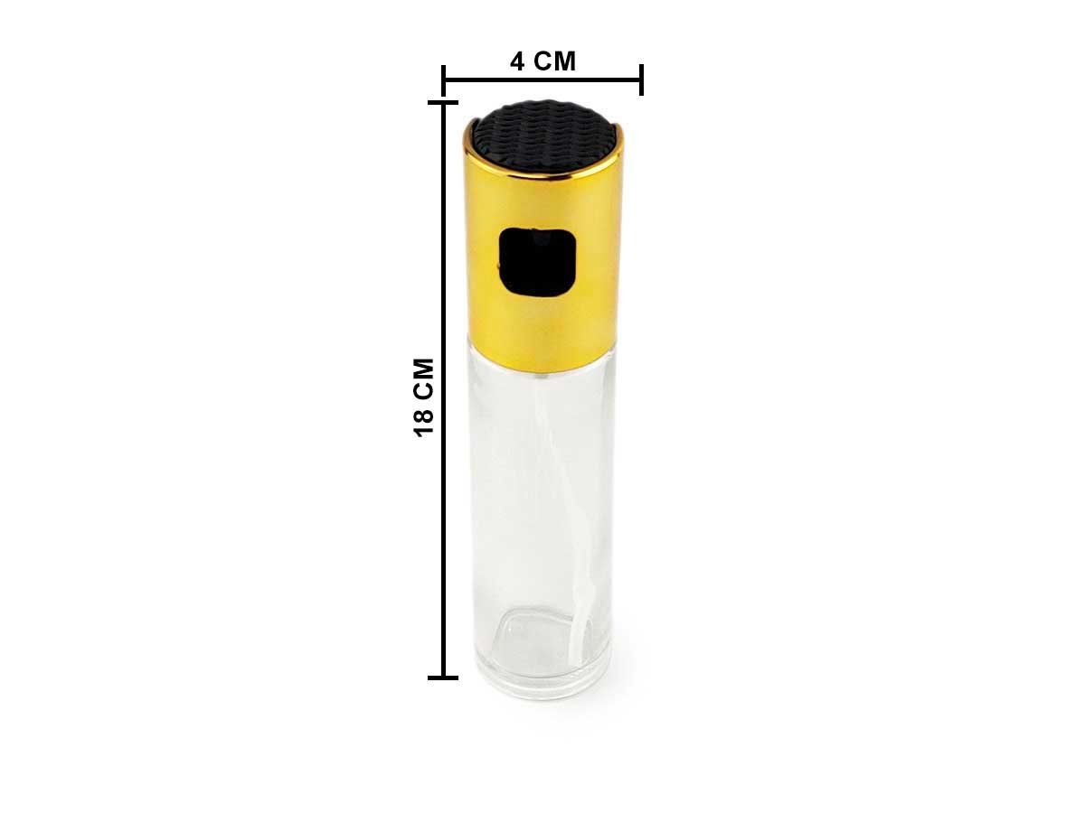 Kit 2 Spray Pulverizador Borrifador Dosador Para Azeite Vinagre Frasco De Vidro Acabamento Plástico  - 2