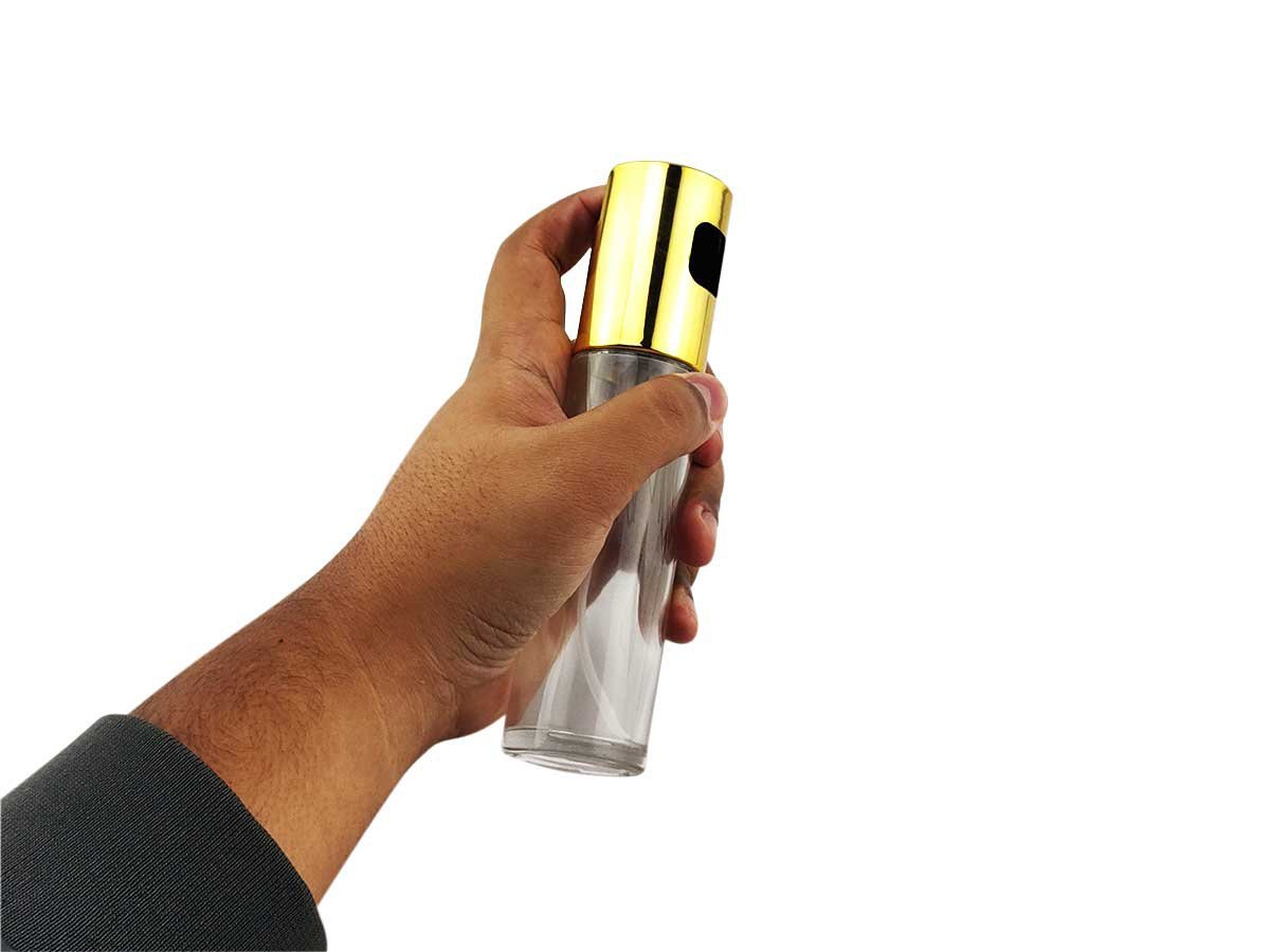 Kit 2 Spray Pulverizador Borrifador Dosador Para Azeite Vinagre Frasco De Vidro Acabamento Plástico  - 6