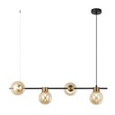 Ver imagem 1 de Pendente Tutu Preto e Bronze com Globos Champanhe 4G9 85cm HL027P Bella