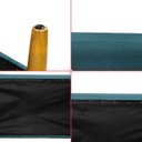 Ver imagem 7 de Puff Sala Damon Multiuso Linho Azul Pés Palito Castanho