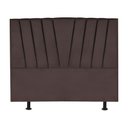 Ver imagem 1 de Cabeceira Estofada Cama Box Solteiro 100 Cm Louise Corino Marrom