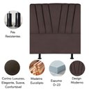 Ver imagem 4 de Cabeceira Estofada Cama Box Solteiro 100 Cm Louise Corino Marrom