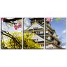Quadro Decorativo 45x96 casa japonesa entre sakuras - 1