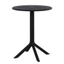 Ver imagem 2 de Kit 4 Mesas de Jantar Redonda Área Externa Taormina Drops Fratini 60 Cm (larg) Polipropileno Preto
