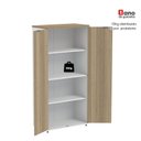 Ver mais imagens de Armário Alto para Escritório 2 Portas com Chave 159,6cm P25 Pandin Branco/Noce Marromle