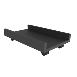 Suporte para Gabinete de Computador/cpu com Rodas – Mobilidade e Segurança em Mdf - Preto - 4