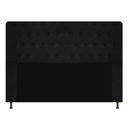Ver imagem 2 de Cabeceira Brenda para Cama Box Casal 140cm com Capitonê Suede - Ecotec Decor:Preto