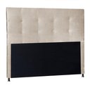 Ver imagem 6 de Kit Cabeceira e Calçadeira Baú Casal 1,40m Berlim Suede - Pallazio Cor Bege