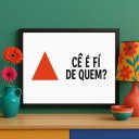 Ver imagem 2 de Quadro Mineirês - Cê É Fí de Quem 24x18cm:moldura Branca