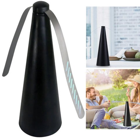Ventilador Repelente Afasta Inseto Mosca Mosquito Pernilongo Mesa Jardim Quintal Piquenique Camping 