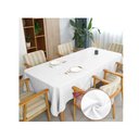 Ver imagem 1 de Toalha de Mesa 10 Lugares Retangular Rústico 3,00m Branco