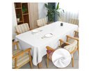 Ver imagem 1 de Toalha de Mesa 10 Lugares Retangular Rústico 3,00m Branco