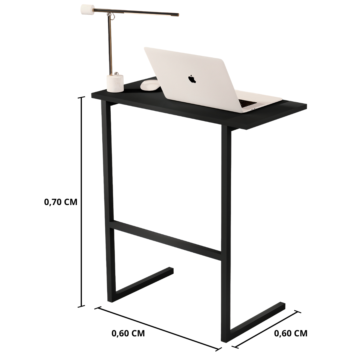 Mesa Escrivaninha Industrial Thor para Notebook Trabalho - 3