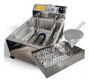 Ver imagem 1 de Fritadeira Elétrica Óleo 7lt + Escorredor + Coador - Inmetro:60hz/inox/110v