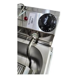 Fritadeira Elétrica Óleo 7lt + Escorredor + Coador - Inmetro:60hz/inox/110v - 10