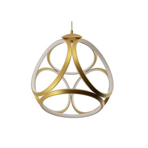 Luminária Pendente Emblem Dourado 52W 3000K Bivolt