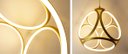 Ver imagem 3 de Luminária Pendente Emblem Dourado 52W 3000K Bivolt