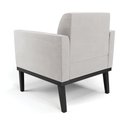 Ver mais imagens de Kit 2 Poltronas Decorativas Isabella Pés Fixo em Madeira Preto Veludo Cinza G19 - Gran Belo