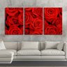 Quadro Decorativo 68x126 diversas rosas vermelhas - 2