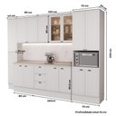 Ver mais imagens de Cozinha Completa com Balcão Milla Alice Urban 15 Portas 3 Gavetas MDF Branco Móveis Carraro