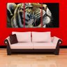 Quadro Decorativo 68x126 focinho de tigre fundo preto - 2