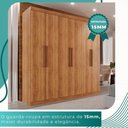Ver imagem 6 de Guarda-roupa Solteiro 6 Portas 3 Gavetas Espanha - Mais Móveis Cinamomo