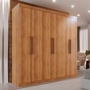 Ver imagem 2 de Guarda-roupa Solteiro 6 Portas 3 Gavetas Espanha - Mais Móveis Cinamomo