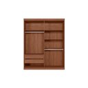Ver imagem 5 de Guarda Roupa +cômoda 2 Peças Qc327 Jatoba/areia - Santos Andirá