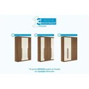 Ver imagem 2 de Guarda Roupa +cômoda 2 Peças Qc327 Jatoba/areia - Santos Andirá