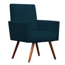 Ver imagem 2 de Poltrona Decorativa Nina Suede Azul Royal - Dominic Decor
