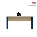 Ver mais imagens de Escrivaninha Mesa Escritório X 150cm Industrial Noce Naturalle e Azul Delrei Marrom/Marromle