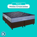 Ver imagem 4 de Colchão Queen Molas Ensacadas + Box Marrom - Petrus Paropas