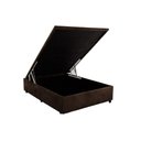 Ver imagem 1 de Cama Box Baú Casal Universal Suede Brown (138x188x35) - Costa Rica