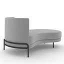 Ver imagem 7 de Sofá Chaise Longue Sala de Estar Living Lucca Direito D02 Veludo Cinza C-317 - Lyam Decor