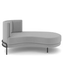 Ver imagem 6 de Sofá Chaise Longue Sala de Estar Living Lucca Direito D02 Veludo Cinza C-317 - Lyam Decor