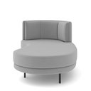 Ver imagem 4 de Sofá Chaise Longue Sala de Estar Living Lucca Direito D02 Veludo Cinza C-317 - Lyam Decor