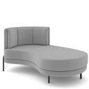 Ver imagem 1 de Sofá Chaise Longue Sala de Estar Living Lucca Direito D02 Veludo Cinza C-317 - Lyam Decor