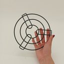 Ver imagem 3 de Descanso Suporte Panela Metal 2x17x17cm Preto