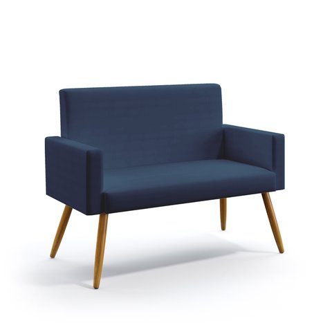 Poltrona Namoradeira Vega / Sued Azul Marinho
