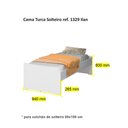 Ver imagem 3 de Bicama de Solteiro Ilan Carvalho Claro
