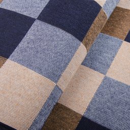 Tapete Jacquard com Látex 2,00 M X 2,50 M Emborrachado Antiderrapante Sala Quarto Pixel Marinho - 5