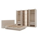 Ver imagem 4 de Guarda Roupa Planejado 6 Portas 2 Mesas de Cabeceira Samambaia CabeCasa MadeiraOriginals Offwhite