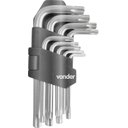 Ver imagem 1 de Jogo De Chaves Pentalobular Ts10 A Ts50 Com 9 Peças Vonder