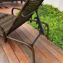 Espreguiçadeira para Piscina Fibra Sintética Copacabana Marrom com Mesa de Centro Reforçada - 4
