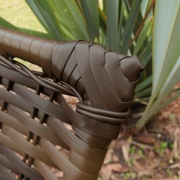 Espreguiçadeira para Piscina Fibra Sintética Copacabana Marrom com Mesa de Centro Reforçada - 3