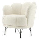 Ver imagem 1 de Poltrona Decorativa Organica Flora Pes Ferro Boucle Tce 1010 Moll