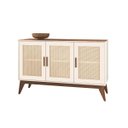 Ver imagem 1 de Buffet Aparador Andorra 3 Portas 1.30cm Edn:off White Nogueira